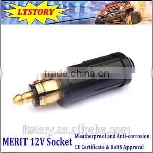 Black Color Car Merit 12V Rated Voltage 0-35V DC Max Current 16A Power Plug Power Socket thumbnail-1