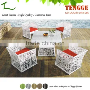 Special Design Dining Set White Rattan Wicker Furniture thumbnail-1