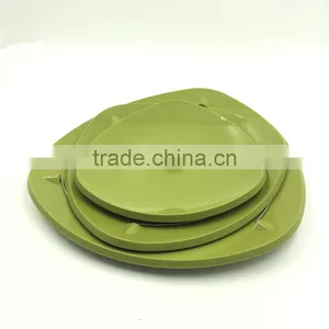 Plastic 3 Tier Fruit Tray, Sushi Divider Plate With Stealth Magnet Parts Fold thumbnail-3