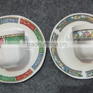 FINE PORCELAIN TEA CUP AND SAUCER thumbnail-1