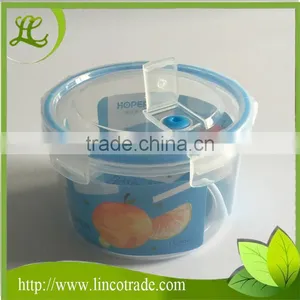 Household 1200ml Plastic PP Round Crisper With Lock thumbnail-1
