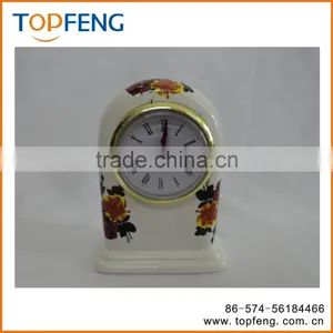 Vintage Table Clock/Porcelain Table Clock thumbnail-1