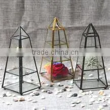 One Face Opening / Cube Terrarium / Indoor Mini Modern Planter / Handmade / For Airplant Vintage Glass Terrarium Box thumbnail-4