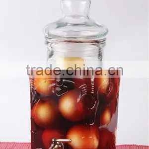Transparent Square Glass Dispenser thumbnail-1