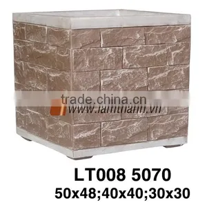 Vietnam Wholesaler Antique Trading Square Elegant Classic Poly Tile Pottery thumbnail-1