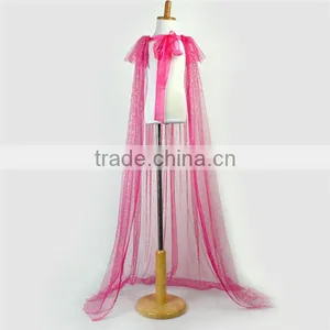 New Arrival Candy Color Snowflake Custom Cutting Baby Girl Evening Dress Cape thumbnail-5