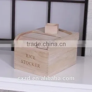 2016 New Product Wooden Storage Rice Container thumbnail-2