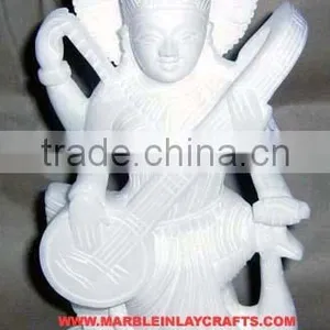 Marble Saraswati Maa Statue thumbnail-1