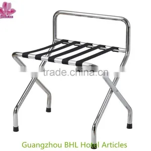 Hotel Room Metal Luggage Rack With Back thumbnail-1