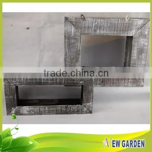 Strudy and Durable Eco-friendly Retangle Wooden Wall-mounted Flower Pot thumbnail-1