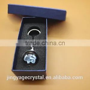 Crystal Sphere Keychain Ball With3D Engraving thumbnail-1
