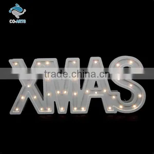 Unique Design Christmas Decoration Lighting Small Wooden Letters thumbnail-1