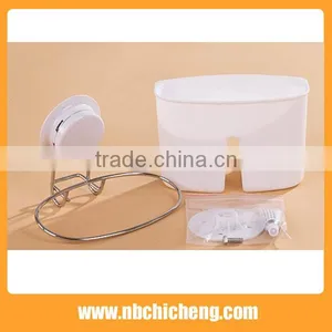 Shelf Bracket Plastic Wall Suction Shelf Houseware Storage Holder thumbnail-2
