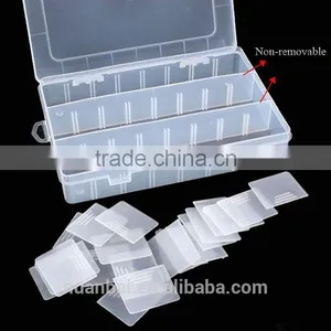 24 Compartments Adjustable Plastic Electronics Parts Gadgets Tool Storage Box With Dividers thumbnail-2