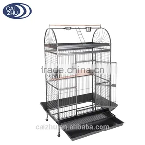 X Large 178cm Play Top Roof Parrot Aviary Bird Cage Perch Ladder On Wheels thumbnail-1