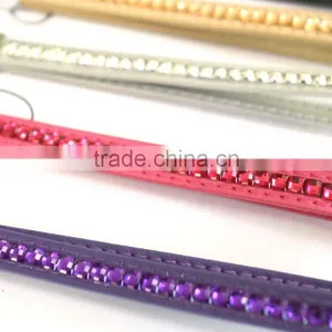 Promotion Gift PU Crystal Gem Lanyard, Swivel Snap Hooks, Key Ring Accembly, Acrylic Gem Key Chain thumbnail-3