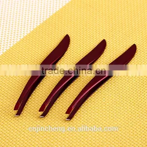 New Popular Style Wine Red Color Professional Beauty Salons Personalized Eyebrow Tweezers thumbnail-5