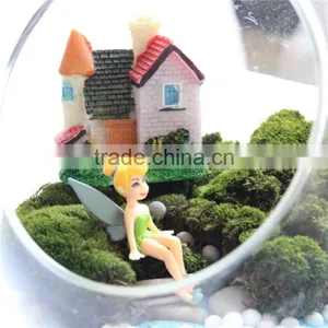 Mini CUTE Fashional Resin Decoration, ZAKKA Grocery Micro Landscape Villas Europe Type Resin Home Background Props thumbnail-5