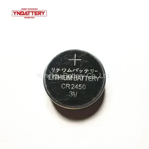 Coin Battery CR2450 3v LiMnO2 Lithium Ion Rechargeable Button Battery 1050mAh thumbnail-2