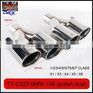 Auto Tuning Ss304 Exhaust Tips Laser M Polish for Bmw thumbnail-4