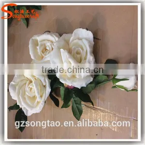 Hot Sale in China Artificial Flower Decor Wedding Artificial Chinese Rose Flower Fake Decoration Flower thumbnail-2