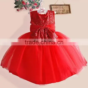 Little Baby Girls Dress Party Costume Bow Lace Sequins Flower Princess Tutu Dresses Children Clothes Kids Clothing thumbnail-2