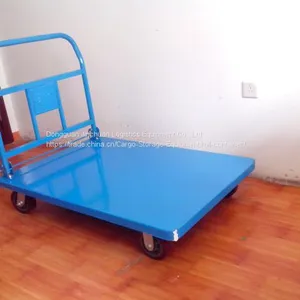 4 Wheels Warehouses Стальной платформенный тележка для подбора заказов тяжелой нагрузки thumbnail-1