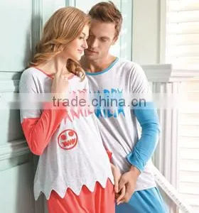 Matching Family Pajamas/popular Fashion Cotton Men and Women Night Suit thumbnail-1