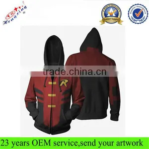 Wholesale Blank Custom Plain 100% Polyester Hoodies thumbnail-1
