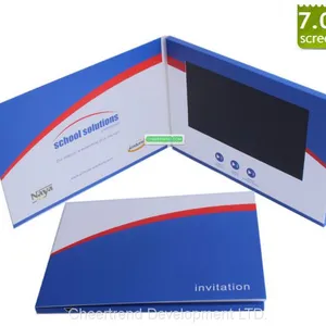 Glossy or Matt Lamination Printing 7'' Lcd Video Brochure Card for Advertising,promotions,marketing thumbnail-5