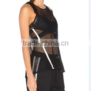Wholsale OEM Women's 3pcs Yoga Set Jacket And Elastic Workout Leggings Pants Hot Sexy Xxx Mesh Sports Wear thumbnail-3