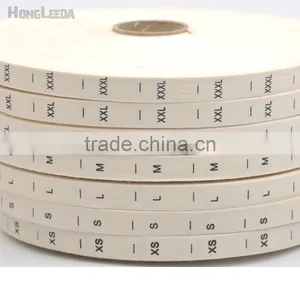 Natural Offwhite COTTON Size Label Clothing Print Tags Silk Screen Garment Tags XS-XXXL thumbnail-2