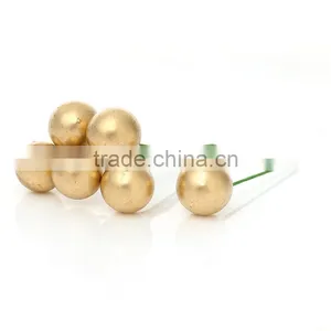 Foam Artificial Flower Stamen Pearlized Craft Cards Cakes Decoration Golden thumbnail-1