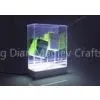 OEM Acrylic and Advertising Transparent Crystal LED Light Box With Custom Logo For Advertisement thumbnail-1