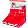 350g Grey Paper Oem Red Cardboard Counter Display Pdq With Hooks Economical / Ecological thumbnail-1