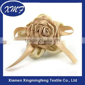 Handmade Satin Ribbon Flower Rose thumbnail-1
