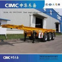 3 Axles 20 Foot Container Skeletal Semi Trailer thumbnail-1