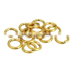 New Machine Cut Stainless Steel Jump Ring Gold Color 6x1mm Jump Rings thumbnail-5