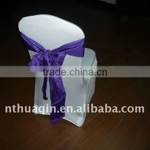 Crinkle Taffeta Chair Sash and Chair Sash for Wedding thumbnail-1