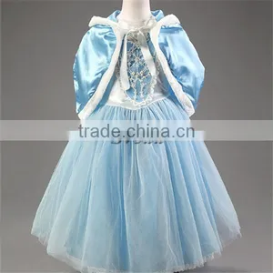 Hot Selling Girls's Dress Christmas Dress With Shawl Kids Girl Dress Wholesale With Hoodies thumbnail-3
