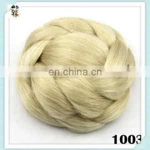Blonde Dome Scrunchy Bun Clip Synthetic Hair Pieces HPC-0159 thumbnail-2