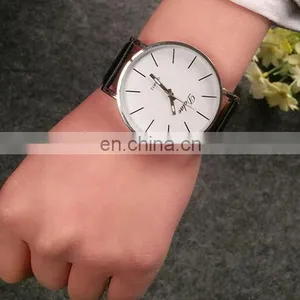 Big Dial Transparent Hollow Skeleton Simple Wristwatch Women Watches Fashion Casual Leather Couple Table Dress Watch thumbnail-6