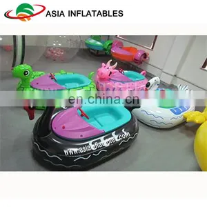 Children Park Inflatable Electric Bumper Boat / Water Park Equipment White Duck Bumper Boat thumbnail-4