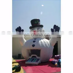 Christmas Snow Man Bouncy Castle thumbnail-1