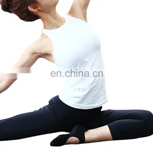 No Moq Wholesale Women Running White Backless Gym Tank Top Blank thumbnail-1