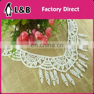 New Design Milk Silk Collar Embroidered Neckline Fringe Decorative Collar For Garment thumbnail-3