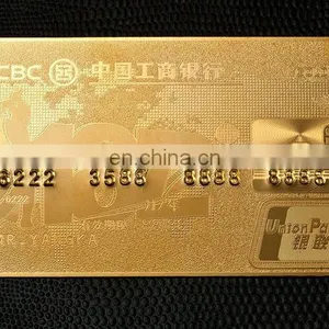Plated High Quality Metal Magnetic Stripe Credit Card Metal Name Card thumbnail-1