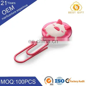 Hot Sell Unique Customized Design Anime Logo Paper Clip Metal Paper Clip Holder thumbnail-1