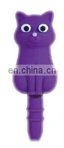 Cute Cartoon Iphone Earphone Jack Plug Purple Cat, Promotional Gifts thumbnail-1