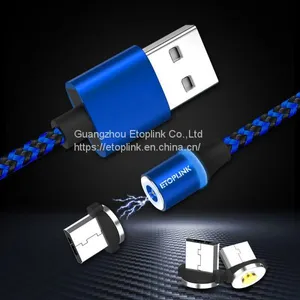Mobile Phone Accessories Magnetic USB Data Charging Cable for TYPE C MICRO USB AND IOS thumbnail-2